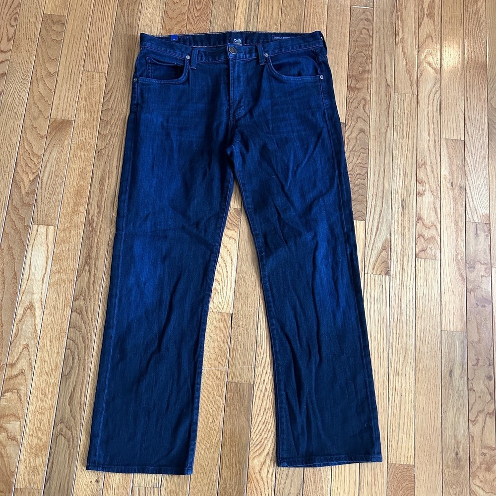 Citizens Of Humanity Sid Jeans Mens 33 Casual Straight Leg Dark Blue Stretch